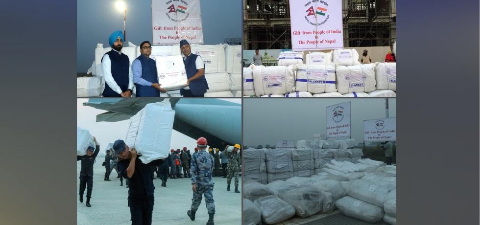 Supply of third tranche of Earthquake Relief Materials to Government of Nepal  (9 Nov 2023)